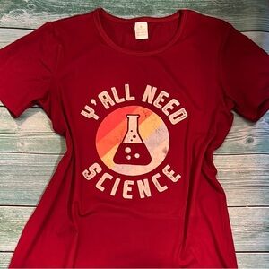 Gildan Red Science Graphic Tee